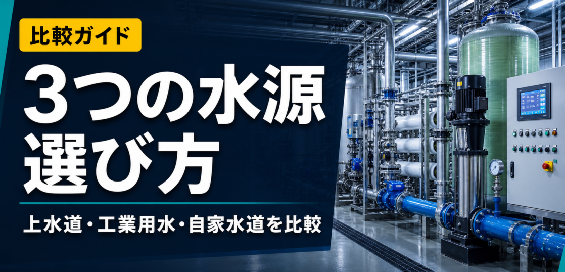 上水道・工業用水・自家水道の比較ガイドのサムネイル