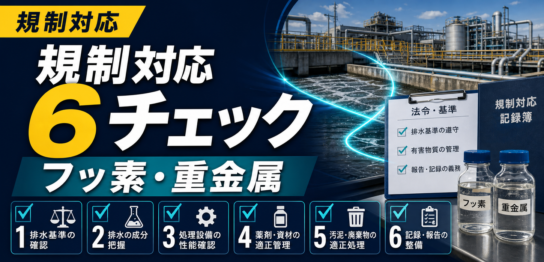 フッ素・重金属規制と排水処理で今すぐ見直すべき管理ポイントのサムネイル