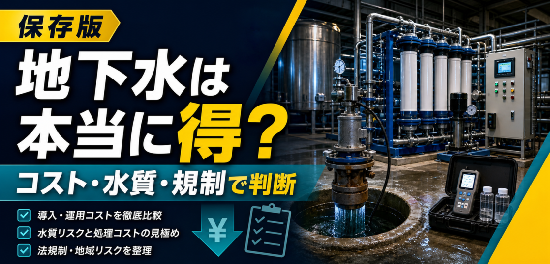 地下水利用が本当に得かをコスト・水質・規制で判断するサムネイル
