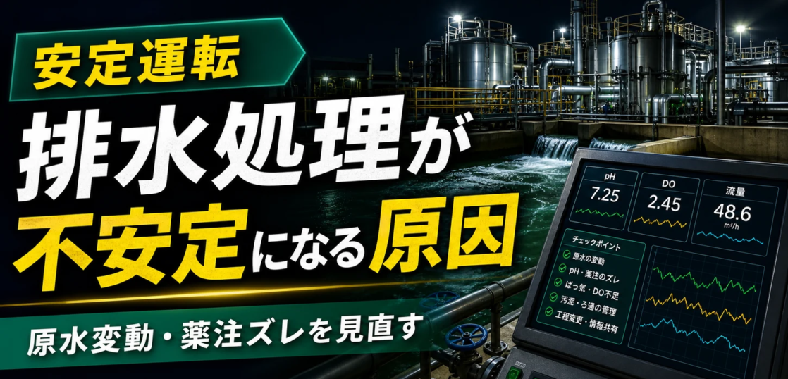 排水処理が不安定になる原因と対策のサムネイル