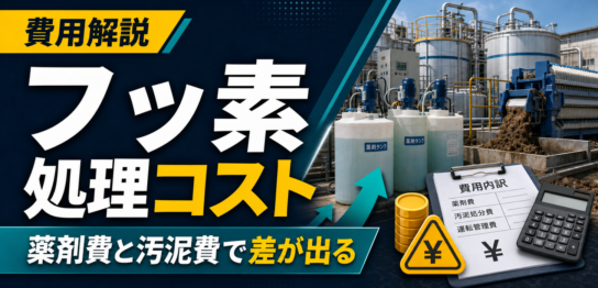 フッ素排水処理コストの内訳と削減ポイントを解説するサムネイル